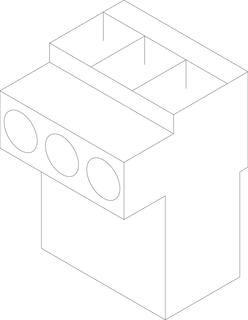 BOSCH Ersatzteil TTNR: 54912647 Anschlussklemme 3-polig grau LP