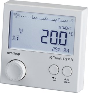 Oventrop Funk-Raumbedng.. R Tronic RTF B AP, mit integriertem Feuchtesensor, weiß