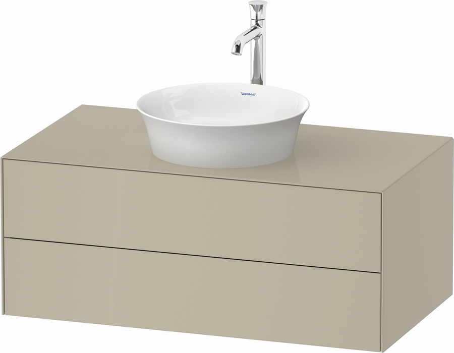 Artikelbild 1 des Artikels „DU WTU White Tulip wandhängend, 2 SchKa 408x1000x550mm, Taupe hgl. ES Eiche WBL “