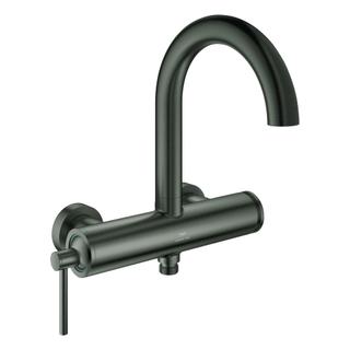 GROHE Wannen-Einhebelmischer Atrio 1/2", Wd-mont., hard graphite gebürstet