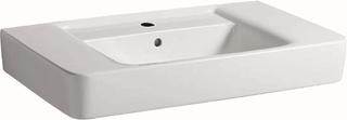 Geberit Waschtisch Renova Plan 85x48cm, w, Ablagefl. beids., m HL, m ÜL