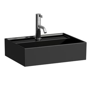 Laufen Aufsatzhandwaschecken KARTELL 45x34cm, US gs, o. ÜL, 1 Hahnl., sw gl