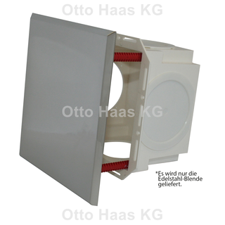 HAAS Design Edelstahlblende polliert für Rohrbelüfterkasten groß