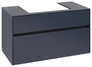 V&B Waschtischunterschrank Collaro 100x54,8x50cm, WT mittig, marine blue
