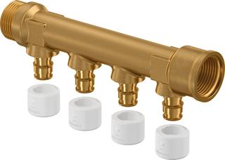 Uponor Q&E Verteiler mit AG und IG NKB DR G3/4"MT/FT 2X15 c/c35mm