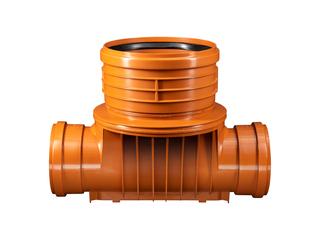 Ostendorf Schachtboden DN/OD 250, orange, gerade, DN 400, PP