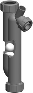 ATEC Siphon 245mm, m int. Rückschlagk, unverlierbar