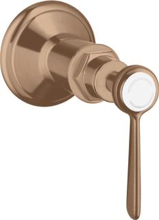 hansgrohe Fertigmontageset Axor Montreux UP-Absperrvtl., m Hebel, brush. red gold