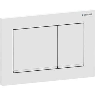 Geberit Abdeckplatte Omega20 Square Pl/T w ma lac, Streif hgl-vc, f 2-Mg