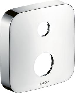 hansgrohe Verlängerungsrosette Axor 2-Loch, softsquare, brushed black chrome