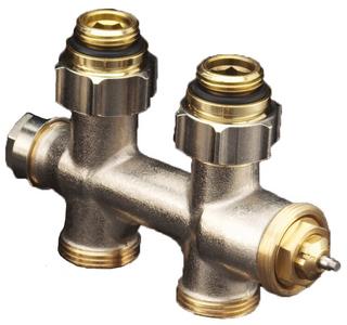 FORMAT Therm Anschlussarm. Multiblock T für Heizkörper mit 1/2" IG, Durchgang
