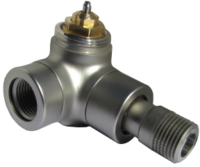 Oventrop Thermostatventil Baureihe E Wi-Eck, li, DN 15, MS, Edelstahl-Design