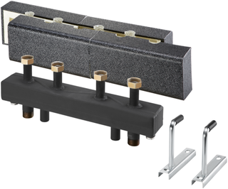 Oventrop Weiche/Verteilerkombination HydroFixx DN 20, hydraulisch, mit Wärmedämmung