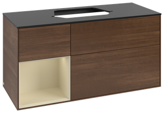 V&B WT-Unterschrank Wandbel. Finion 120cm, Pl b m, Rg l si Gr m Lac, wal ven