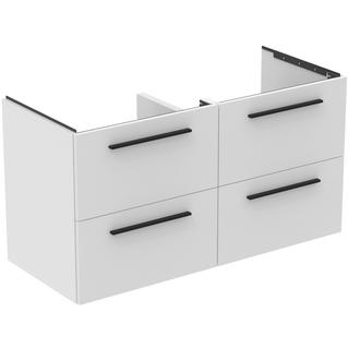 IS Möbeldoppel-WT-Unterschrank i.life.B 120x50,5x63cm, 4 Auszüge, weiß matt