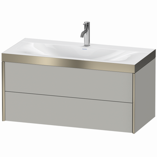 DU WTU Xviu/Viu,2 SK,503x1000x480mm,1 HL champ.m./Bet.grau matt, Ra.B1 ES Nussb