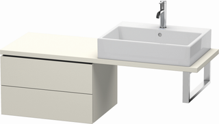 DU Unterschrank für Konsole L-Cube LC5828 Taupe 477x620x400mm 2Sk.