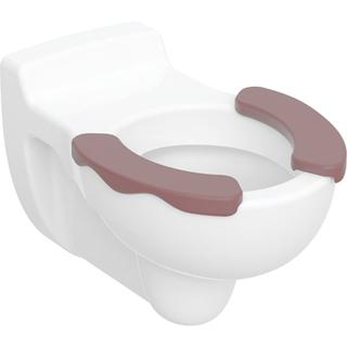 Geberit Wand-Tiefspül-WC Bambini weiß, 6 l, Sitzfläche karminrot