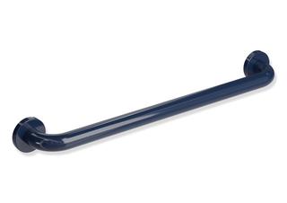 HEWI Wannengriff 801 600mm, stahlbl., Kern und Stahlrosetten