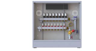 Danfoss Station UnoFloor Control 8R 8 HK, rechts mit AB-PM-Set, 24V