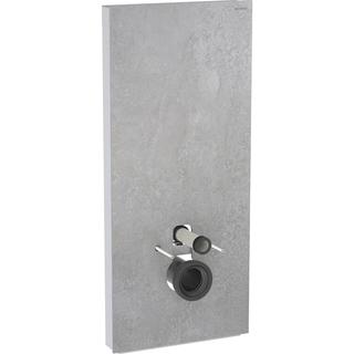 Geberit Wand-WC-Modul Monolith Bauh. 114cm, Fr. Beton, Seite aluminium