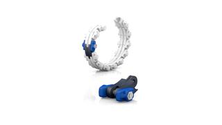 Crassus Gliederkette Typ ED GK-500, Breite 110mm, 2 bar, EPDM/V2A
