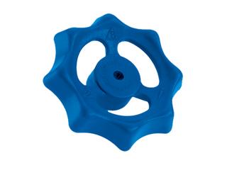 Bender Handrad 7238 DN 15, mit 6mm Vierkant, blau