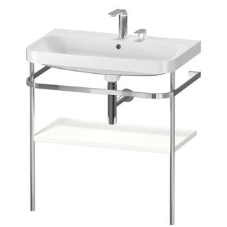 Duravit MWT-Kombi Happy D.2 Plus 77,5x49cm, 2 HL, we matt, m Konsole
