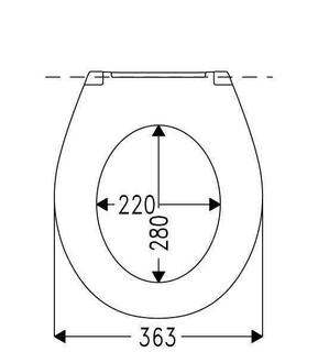 HARO WC-Sitz Lavas Soft Close Scharn. ES, Klappdüb., Schlitzsch., weiß