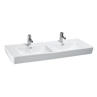 Laufen Doppel-Waschtisch PRO A 130x48cm, ub.-fähig, ÜL, 1 HL, manhattan