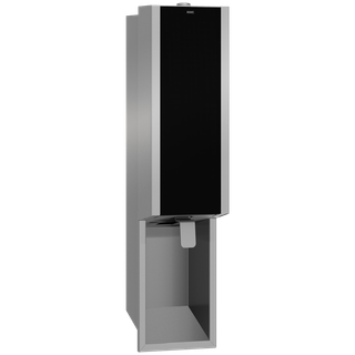 AR Seifenspender, EXOS, Edelstahl, UP, 124x500x120 mm, Front ESG schwarz