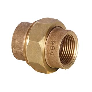 IBP Rohrverschraubung 3330 Serie 3000 Rp 3/8, flach dichtend, Rotguss
