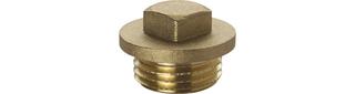 ASW Stopfen 1 1/2", mit Vierkant, Messing CW617N roh