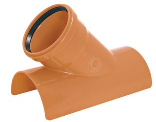 Airfit Klebeabzweig DN 400x125x45Grad, PVC-U