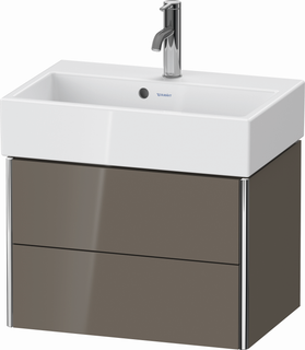 Duravit WT-Unterschrank Compact XSquare 58,4x39x39,7cm, 2 La, wd, flan. Gr hgl
