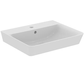 IS Waschtisch Connect Air 55x46x16cm, m Hahnl. und Überlauf, weiß