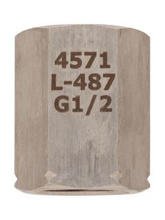 AFRISO Spannmuffe DIN 16283 G1/2 links x G1/2, Edelstahl 316Ti