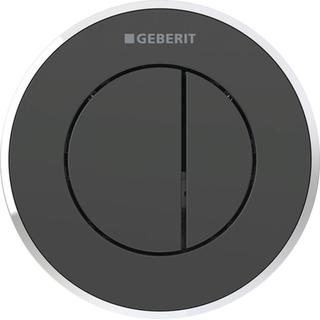 Geberit WC-Steuerung Typ 10 pneu ro 2-Mg, Ros./Tast. sw, Rg. hgl-vc