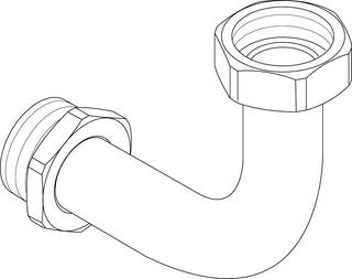 BOSCH Ersatzteil TTNR: 87186635690 Rückflussrohr DN25