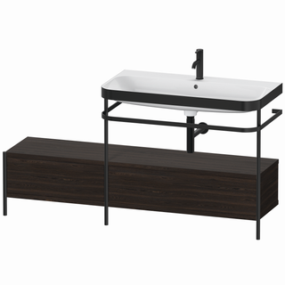 Duravit MWT-Kombi Happy D.2 Plus 160x49cm, seitl Anb li, 1 HL, Nussb geb.