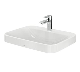 TOTO Möbelwaschtisch LF 60x46x16,7cm, m Hahnloch, Überlauf, weiß