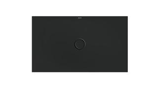 Duschfläche BetteFloor 1672 120x70cm, Mini-Wannenträger, schwarz