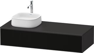 Duravit Waschtisch-Unterschrank Zencha 130x55cm, B L, G s Lin/gr matt, Ei mitt