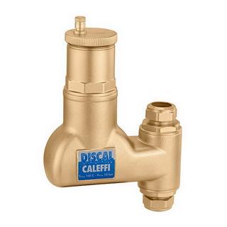 Caleffi Mikroblasenabscheider Discal 22mm, f vert. Rohrleit., Messing-Gehäuse