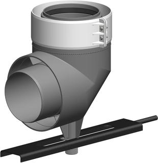 ATEC Schachteinfühung PolyTwin DN 110/160, konzentrisch, PP, weiß