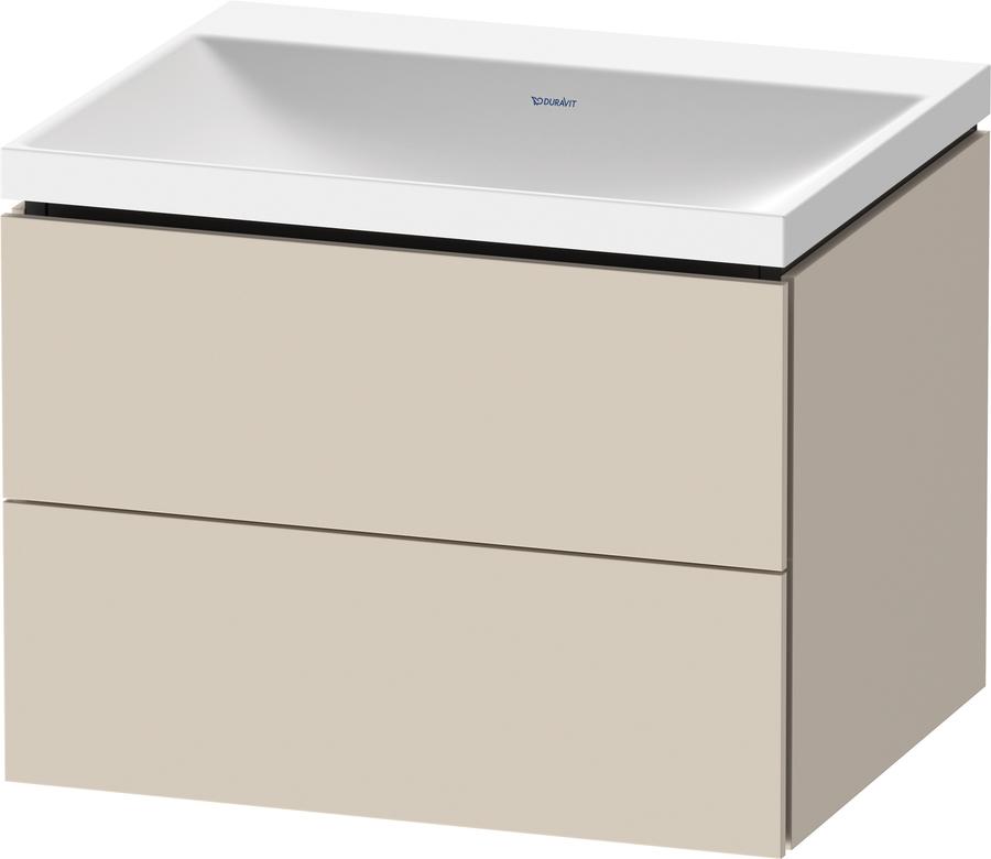 Artikelbild 2 des Artikels „Duravit Möbel-Set L-Cube 60x48x48cm, o Hahnl., Tau matt, 2 Schub. 60 x 48 x 48 cm, ohne Hahnloch | taupe supermatt“