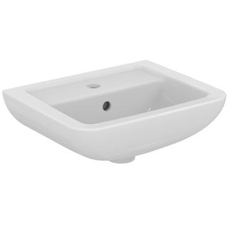 IS Handwaschbecken Eurovit Plus 45x36x17cm, mit Hahnloch/Überlauf, weiß