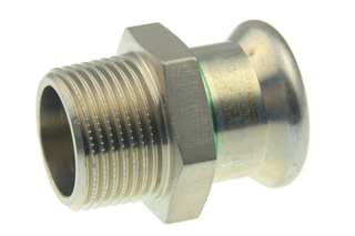 AIPS Übergangsstück VSH XPress R2705 28xR 1, Edelstahl, EPDM-O-Ring, M-Kontur