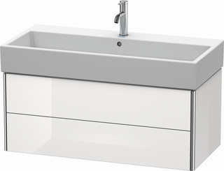 Duravit Waschtisch-Unterschrank XSquare 98,4x46cm, we hgl, 2 Schubk., wandh