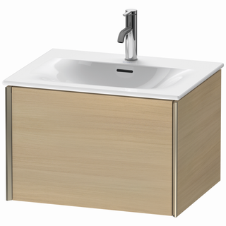 DU WTU m.Viu XViu,1 Ausz.,397x610x480mm champagner matt/mediter. eiche ES Ahorn